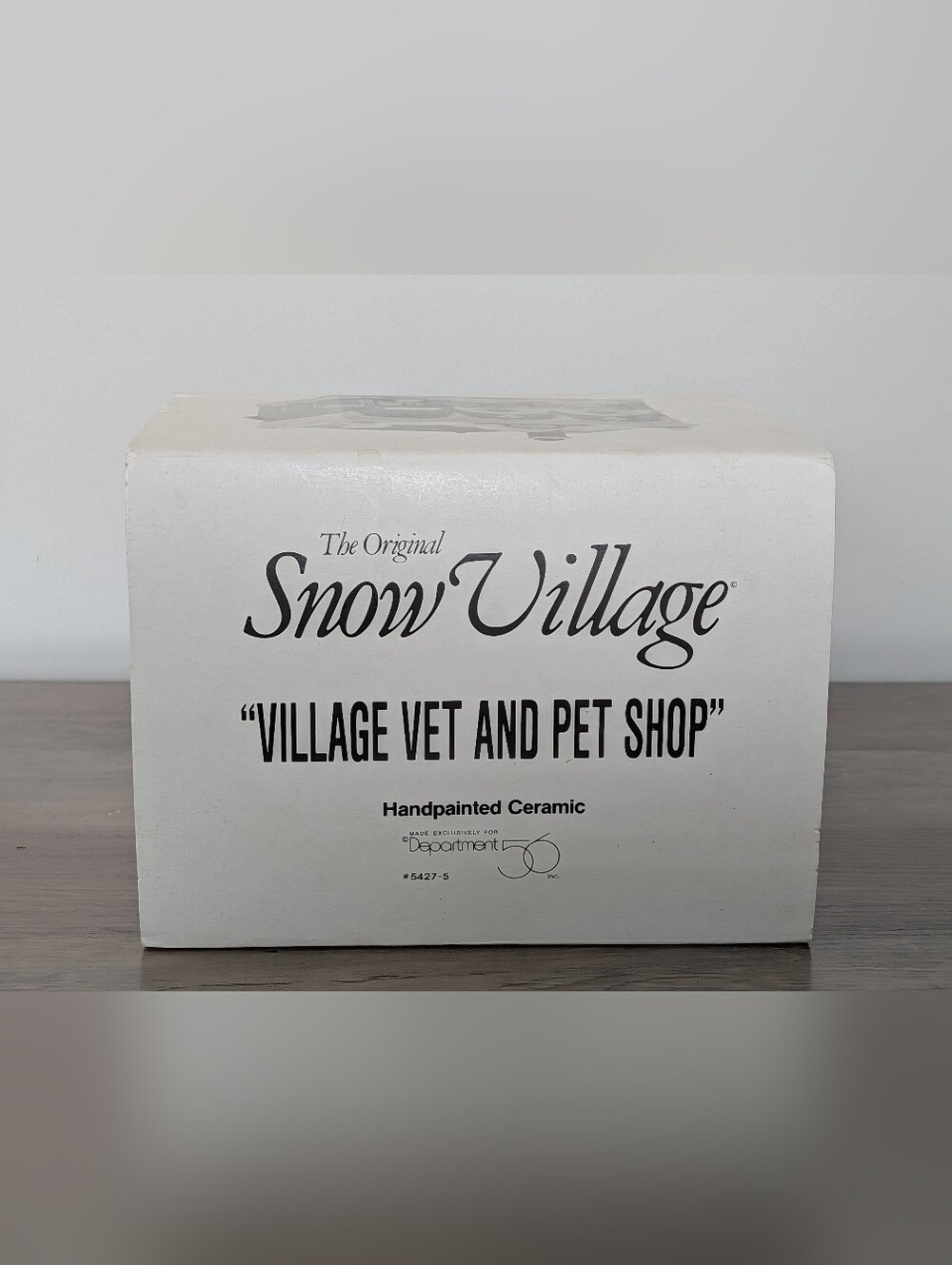 Dept 56 Original Snow Village 1992 “Village Vet And Pet Shop” #5427-5 New In Box